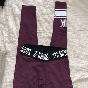 PINK maroon leggings
